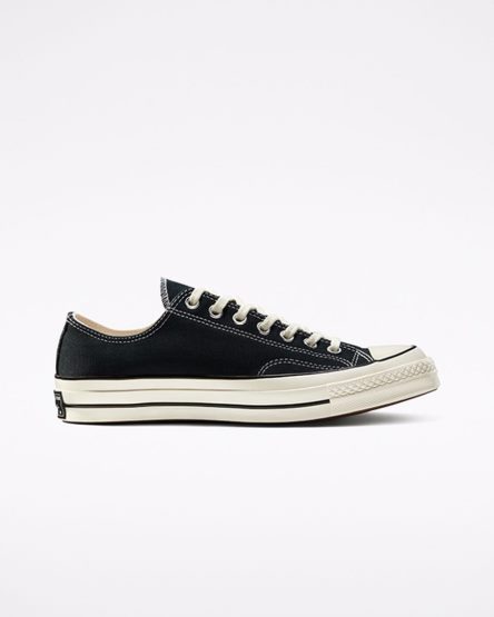 Zapatillas Bajas Converse Chuck 70 Vintage Canvas Mujer Negras | PE 2P47L5